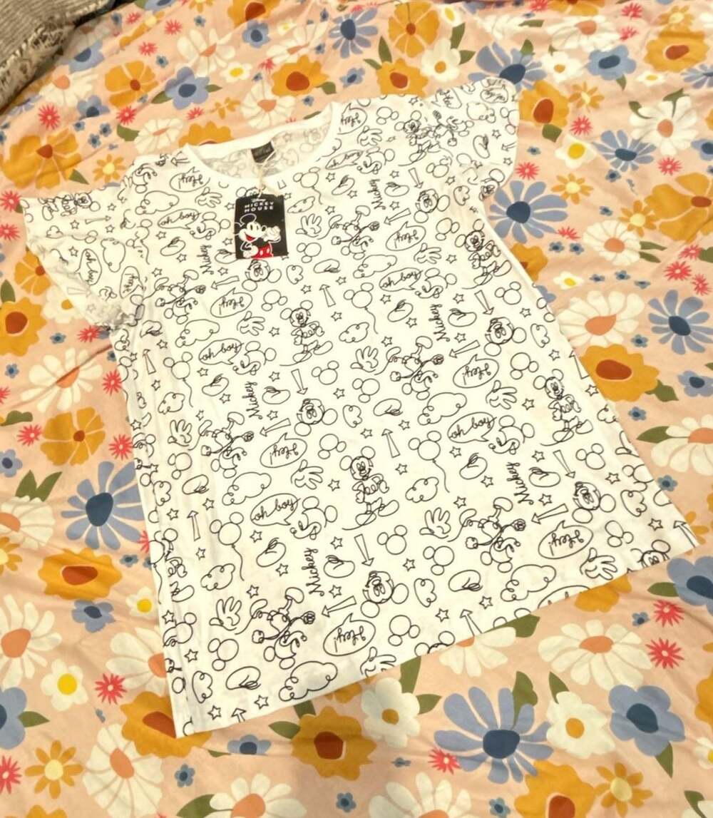 Disney Mickey Mouse All-Over Print Graphic T-Shirt